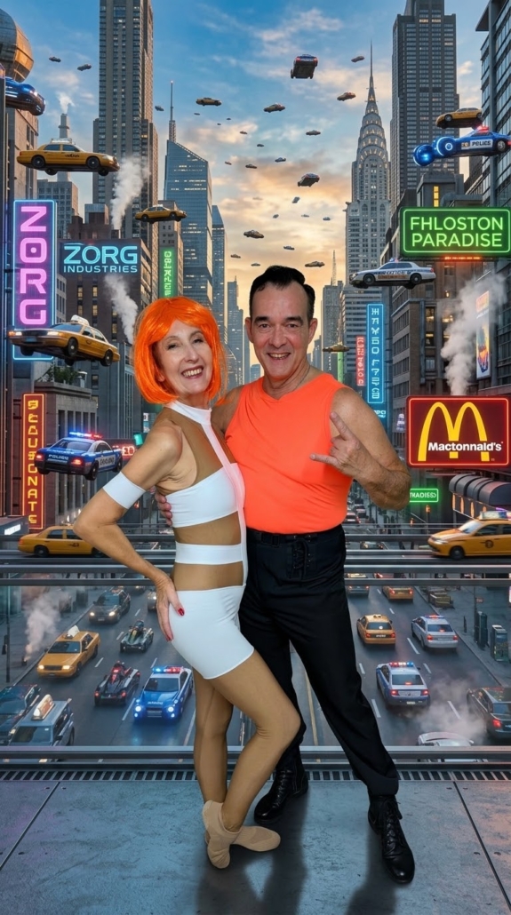 Anja und Uwe Baumann im Show-Outfit